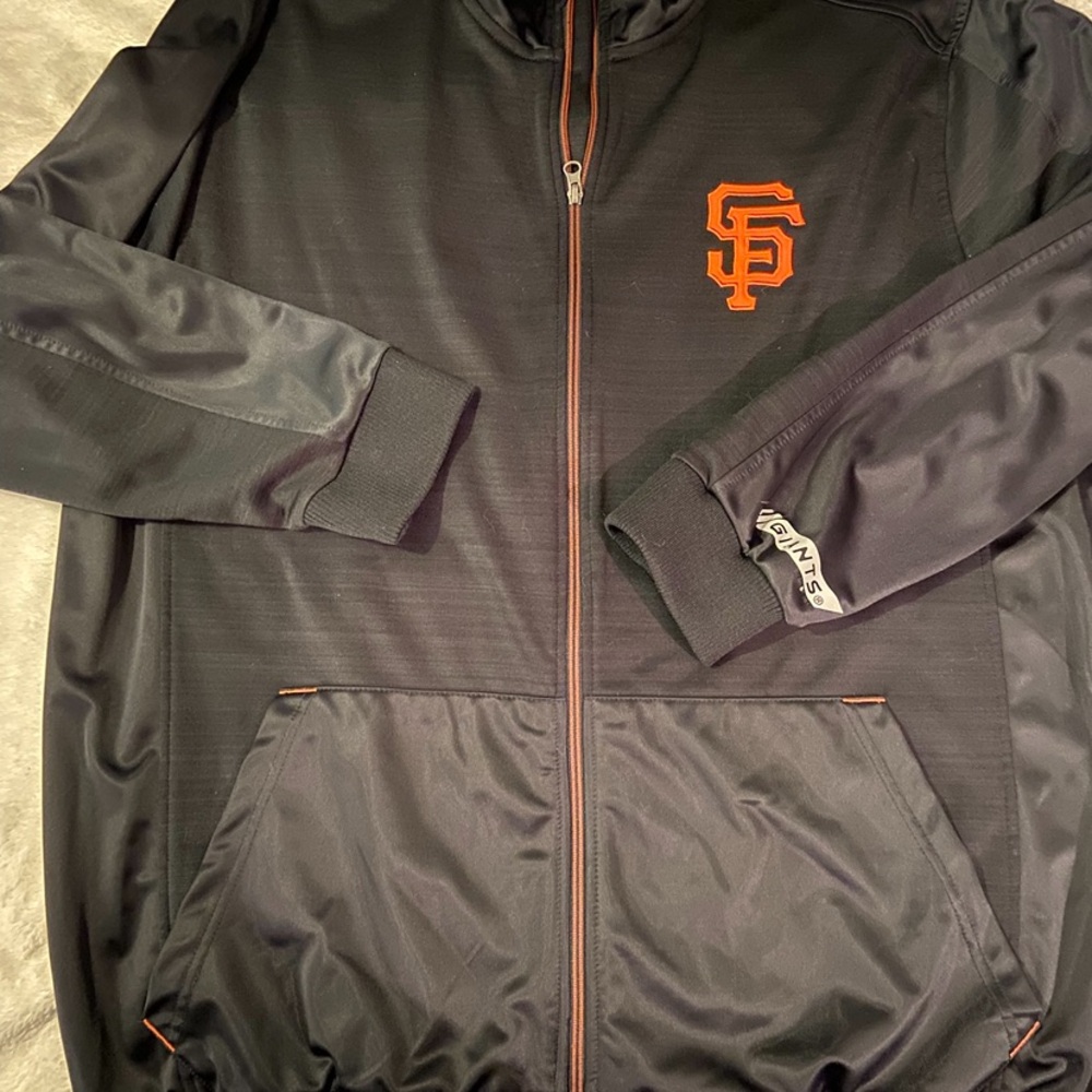 San Francisco Giants Polyester Black Zip up Jacket
